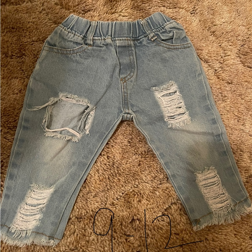 9-12m ripped jeans